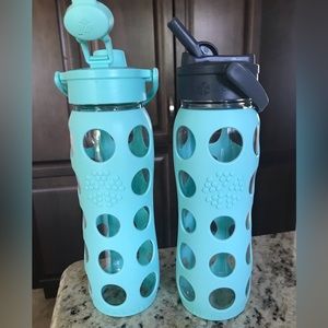 Bundle of 2 Life Factory Water Bottles 650 mL